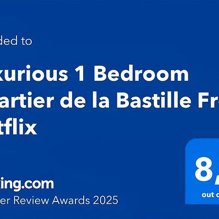 Luxurious 1 Bedroom Quartier De La Bastille Free Netflix París Exterior foto